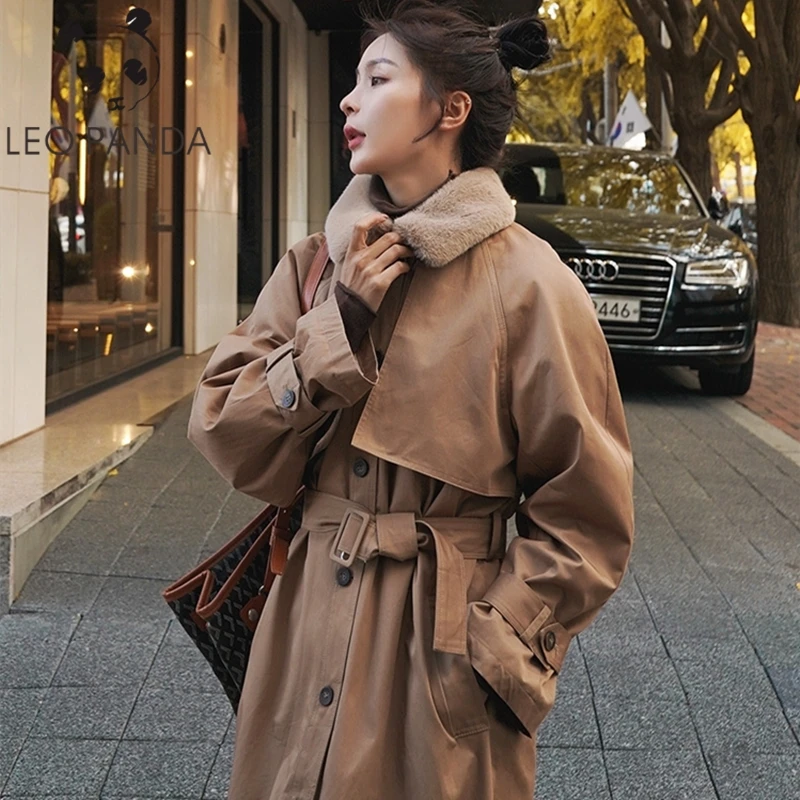 Женская длинная куртка из хлопка Parker свободная утепленная хлопковая выше колена