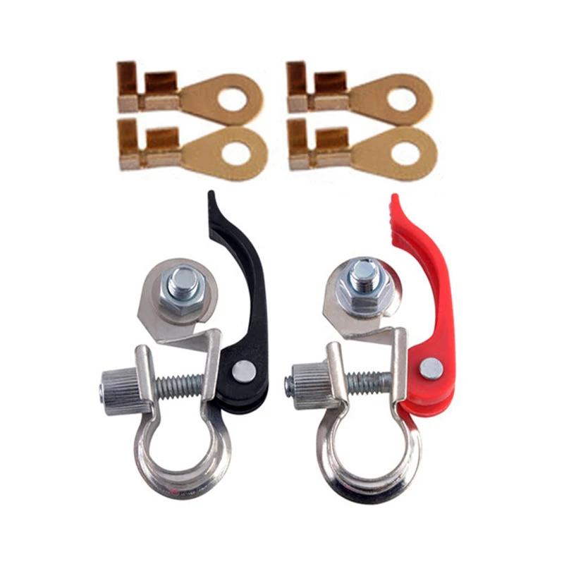 

High-Quality Copper Car Battery Terminals Quick Clamp Terminals With 4Pcs Copper Lug Battery Switch