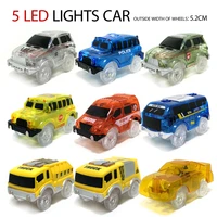 l size tracks car led electronic car tracks toy parts 5led lights childrens puzzle toys car toys birthday gifts