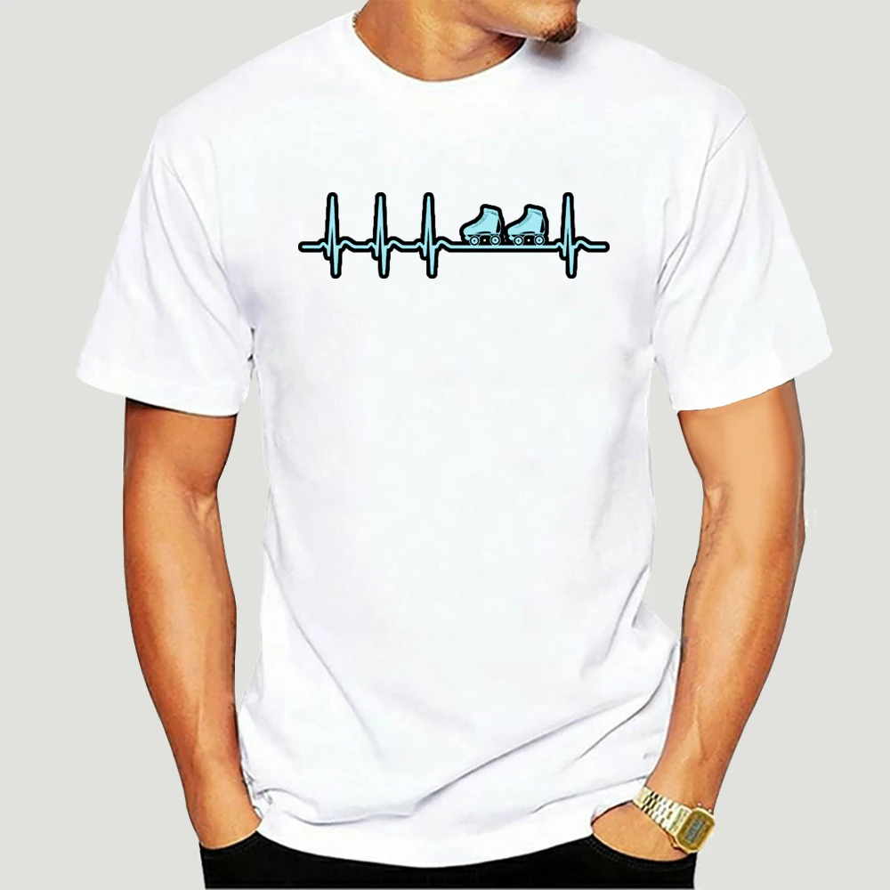 

Heartbeat Roller Skating Shirt Skater Derby Gift T Shirt Normal Crazy Designer Cotton New Clothing Shirt