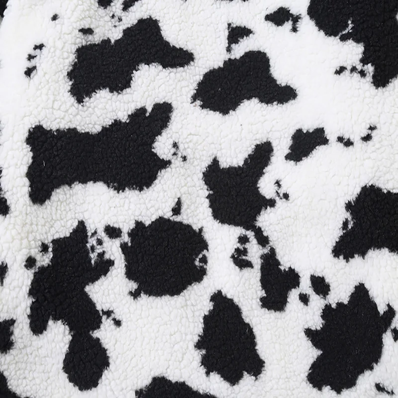 

Unisex Zebra Lamb Wool Jackets Thick Mens Fleece Parkas Winter Oversize Padded Coats Womens Loose Woolen Jacket Streetwear