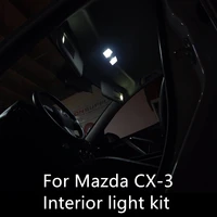 8pcs reading indoor lights error free interior led light package kit for mazda cx 3 cx3 car light accessories dome license plate