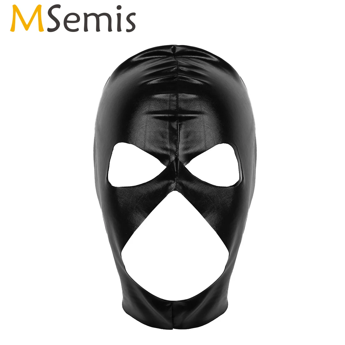 Мужская экзотическая маска MSemis для взрослых мягкая патентная лица с открытым