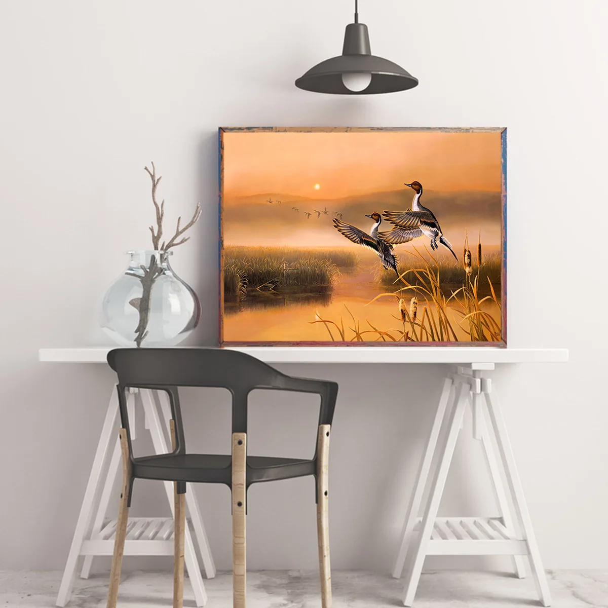 Холст с рисунком тростника постер золотыми запоминаниями и принтами настенные