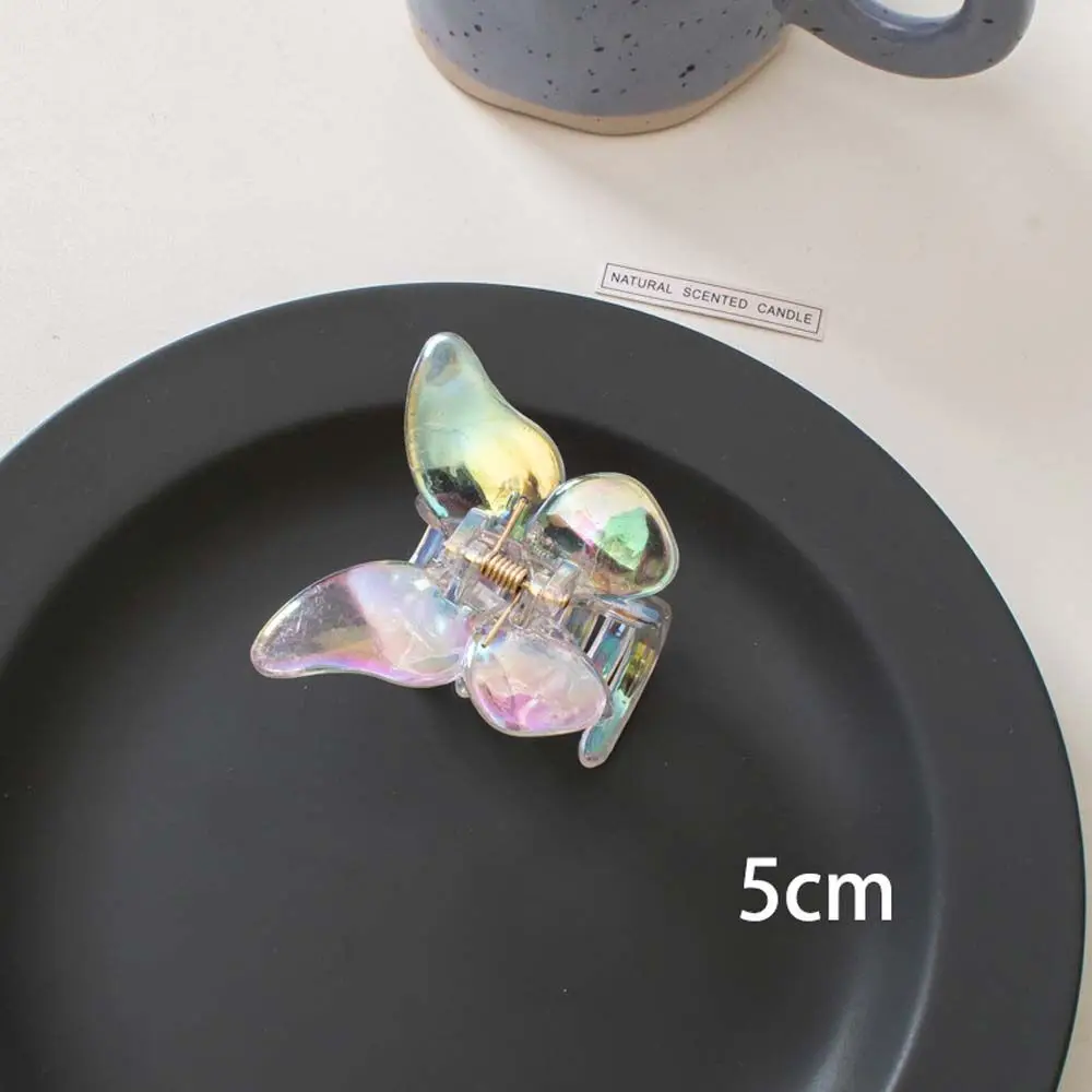 Новый цветной лазерный пластиковый зажим краб для женщин и девочек жесткий волос