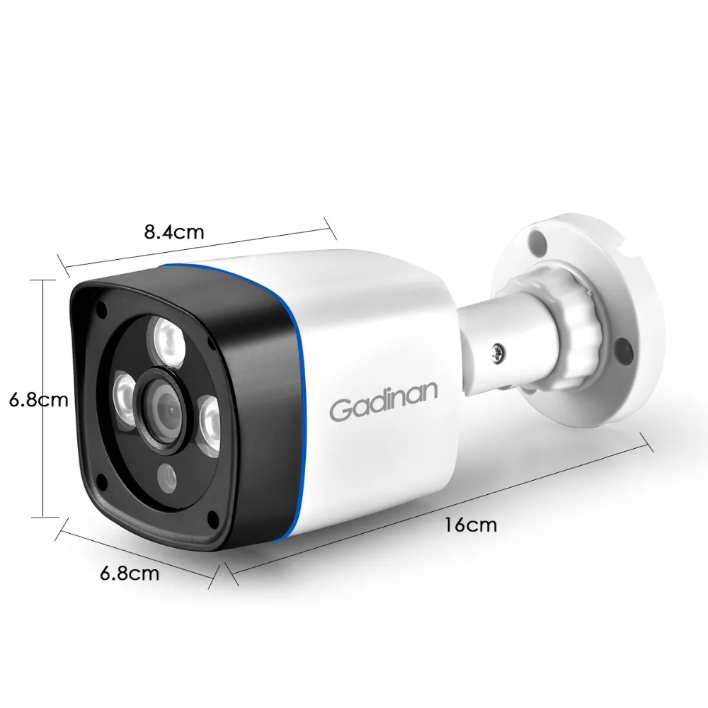 GADINAN IP камера POE ONVIF 1080P 2MP 960P 720P H.265 H.264 проводной домашней сети видео открытый пуля широкий угол безопасности RTSP