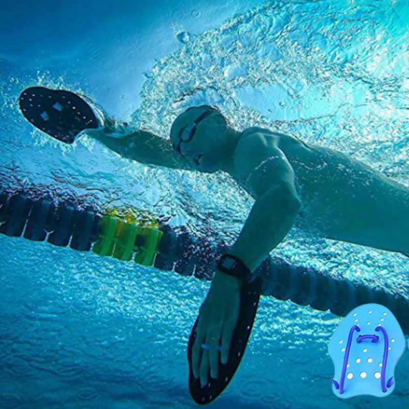 

2022 Professional Swimming Paddles Swimming Strokes Practice Correction Swimming Tools Adjustable Hand Webbed Gloves