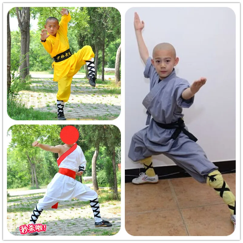 2019 Детские мужские униформы для кикбоксинга шаолиньские боевые искусства