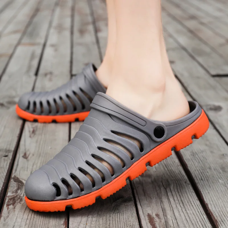 

2020 New Fashion Summer Sandals Outdoor Men's Shoes Casual Shoes Fashion Slippers Breathable Walking Beach Sports Hole