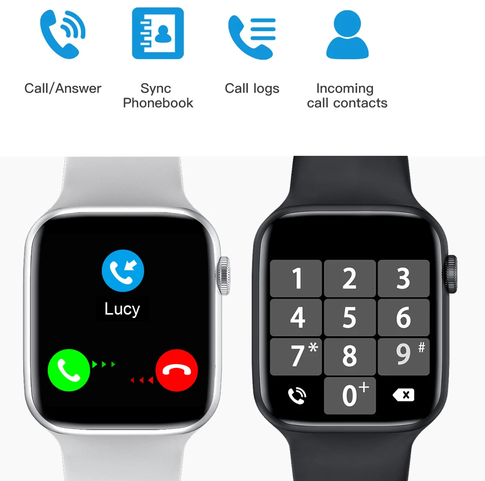 

T500 Smart Watch Bluetooth Phone Full Touch Screen Color Screen Heart Rate Blood Pressure Sleep Monitoring 2021 Smart Bracelet