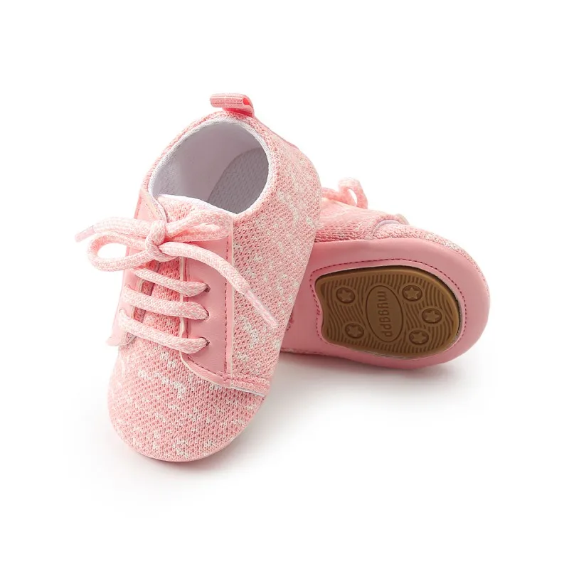 

WEIXINBUY Baby Shoes Canvas Lace-up Casual Shoes Sneakers Crib Bebe First Walkers Baby Moccasins sx1