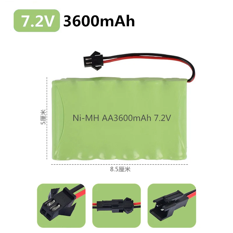 

Toy remote control car charging battery pack USB charger 3.6v 4.8v 7.2v 8.4v 9.6v 5 large capacity
