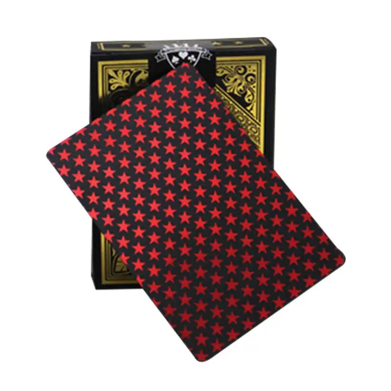 Черный бронзового цвета Пластик игральные карты инновационные