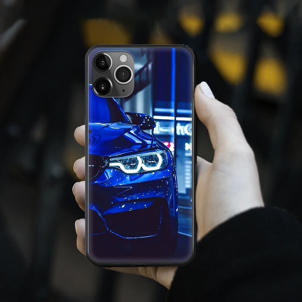 

Blue Red Car for Bmw Phone Case cover For iphone 6 6S 7 8 PLUS 12 mini X XR XS 11 PRO SE 2020 MAX black Bumper Silicone Cell