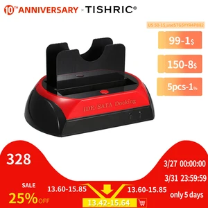 TISHRIC IDE SATA Dual All In 1 HdHDD Dockдок-станция жесткий дискдиск Hdd 2,5 3,5 ридер Usb ЕС внешний бокс корпус Чехол