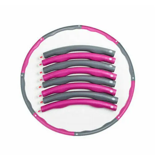 

Removable 8 Knots Fitness Hoop Removable PE Hoop Yoga Waist Exercise Slimming Sport Hoop Massage Loop Fitness Circle Indoor Gym