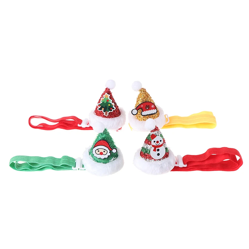 

1PCS Christmas Dog Cat Headband Hat Pet Party Costume Headwear Caps Adjustable Grooming Accessories For Puppy Small Dog