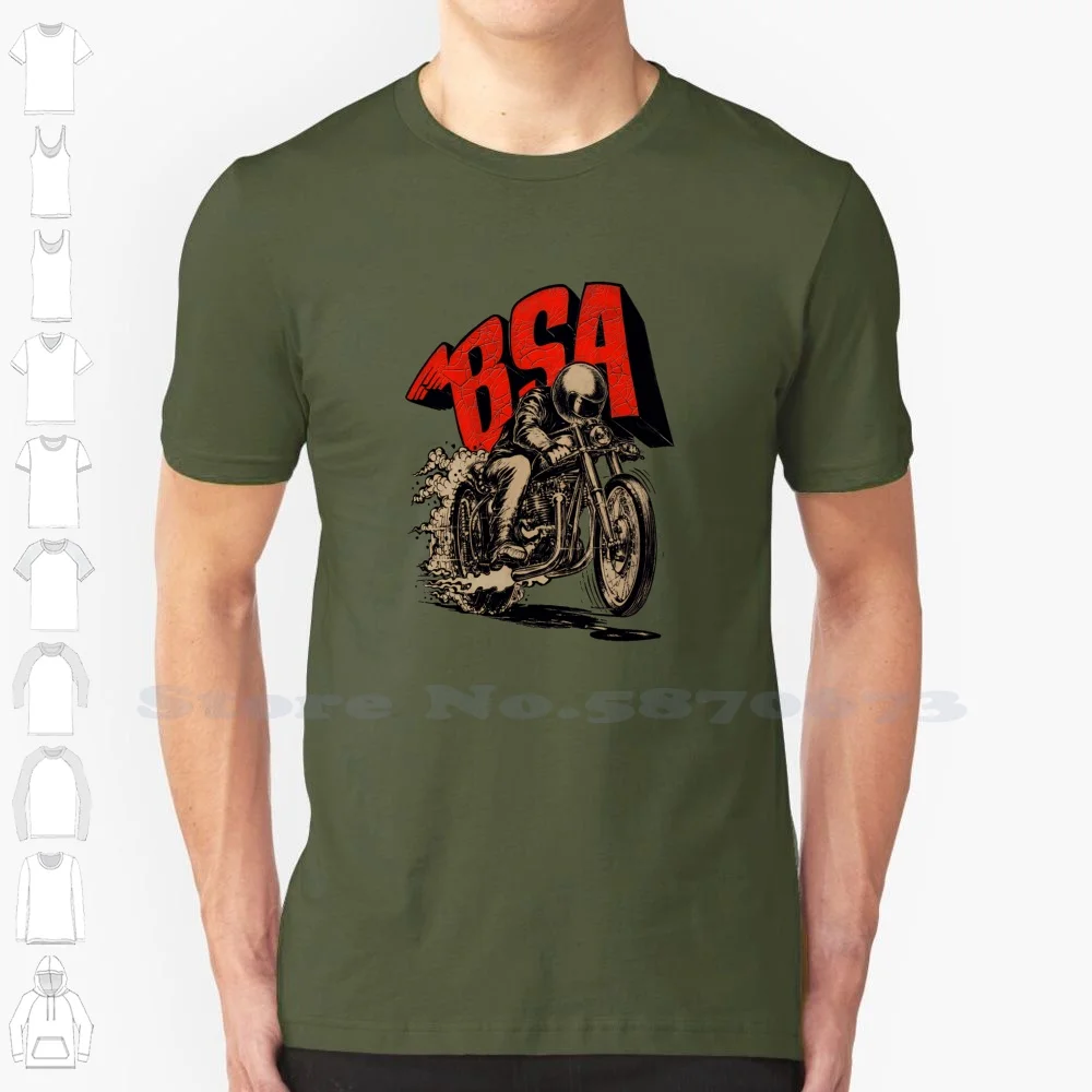 

Vintage Retro Bsa Street Racer Motorcycle Motormaniac Summer Funny T Shirt For Men Women 1951 Bsa Motorcycles Silver Empire