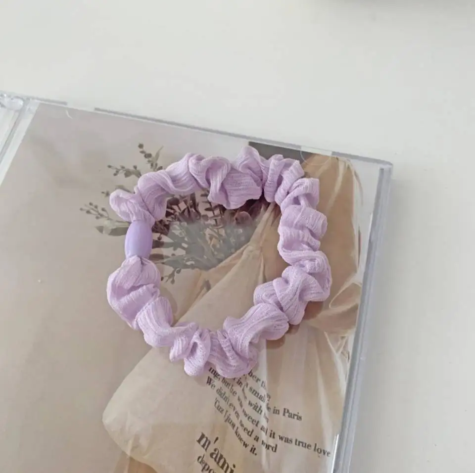 

New Chiffon Elastic Hair Bands For Women Girl Solid Color Scrunchies Hair Ties Ponytail Holder Headband Hair Accessorie Hairband