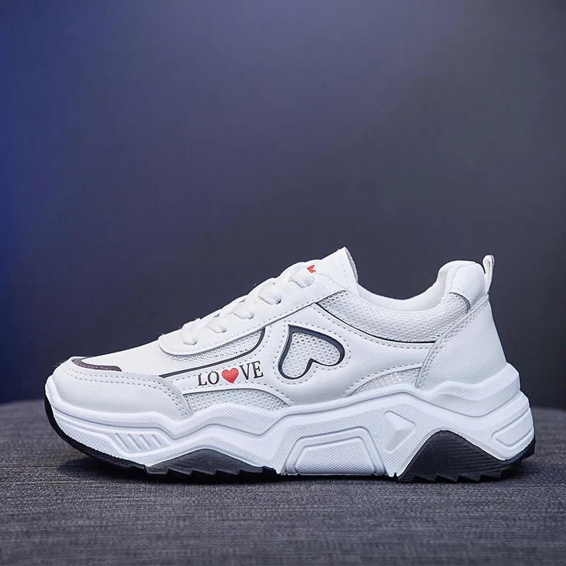 

Spring Summer Women Shoes 2020 Fashion Lace Up Non-slip Wear Resistant Vulcanized Shoes Woman Breathable Casual Sneaker