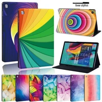 case for samsung galaxy tab a 10 1 t510 t515tab a 7 09 710 5 e 9 6s5e 10 5 a7a8 multicolor pu leather tablet stand cover