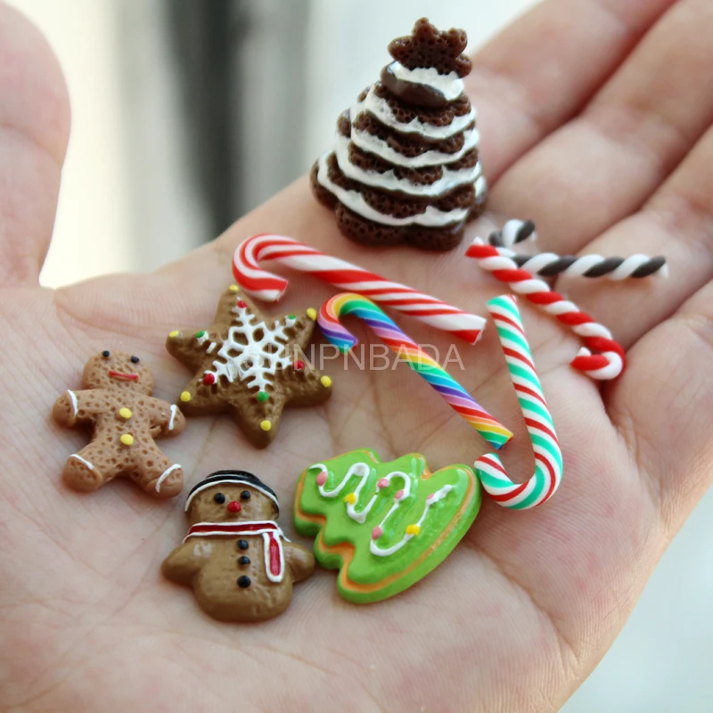 Фото Миниатюрный Кукольный домик в масштабе 1/6 рождественское печенье и мини-конфеты