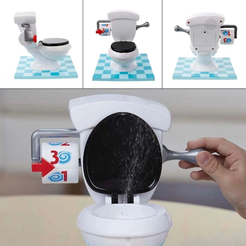 

Hilarious Board Toilet Game With Flush Sound Effects Kids Child Toys Bday Gifts