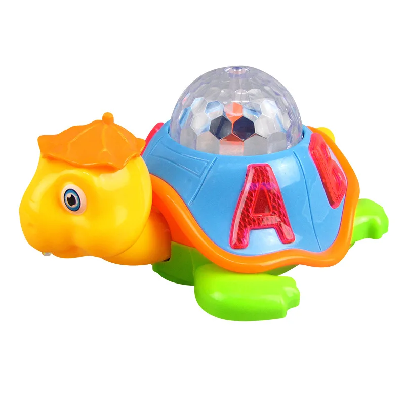 Лидер продаж электрическая игрушка Черепаха для ползания звуковые