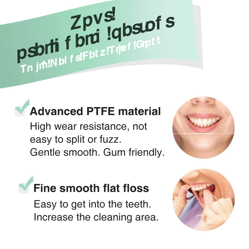 Зубная нить гладкая с мятным вкусом для детей и взрослых |
