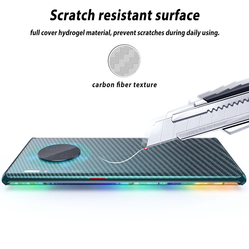 Пленка из углеродного волокна для huawei mate 30 Pro Lite P30 Pro Lite, мягкая наклейка из углеродного волокна, задняя защита для huawei mate 20 Pro Lite