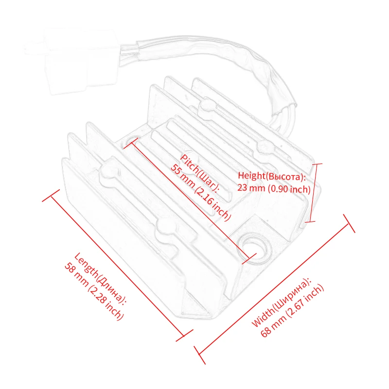 Регулятор напряжения для мотоциклов Honda 125 150 200 125cc 250cc | Автомобили и мотоциклы