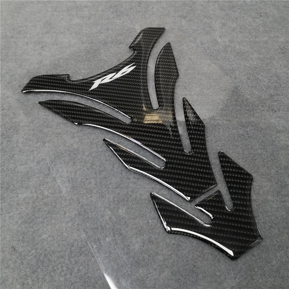 For Yamaha R6 Decorate Tank Pad Black Carbon Brazing Protector Racing Sticker Decorative High Quality 3D Resin Tankpad | Автомобили и