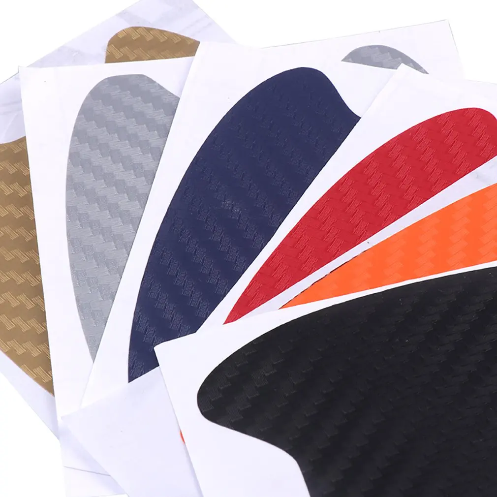 

4Pcs Car Door Handle Grab Car Sticker Protective Film Carbon Fiber Sticker