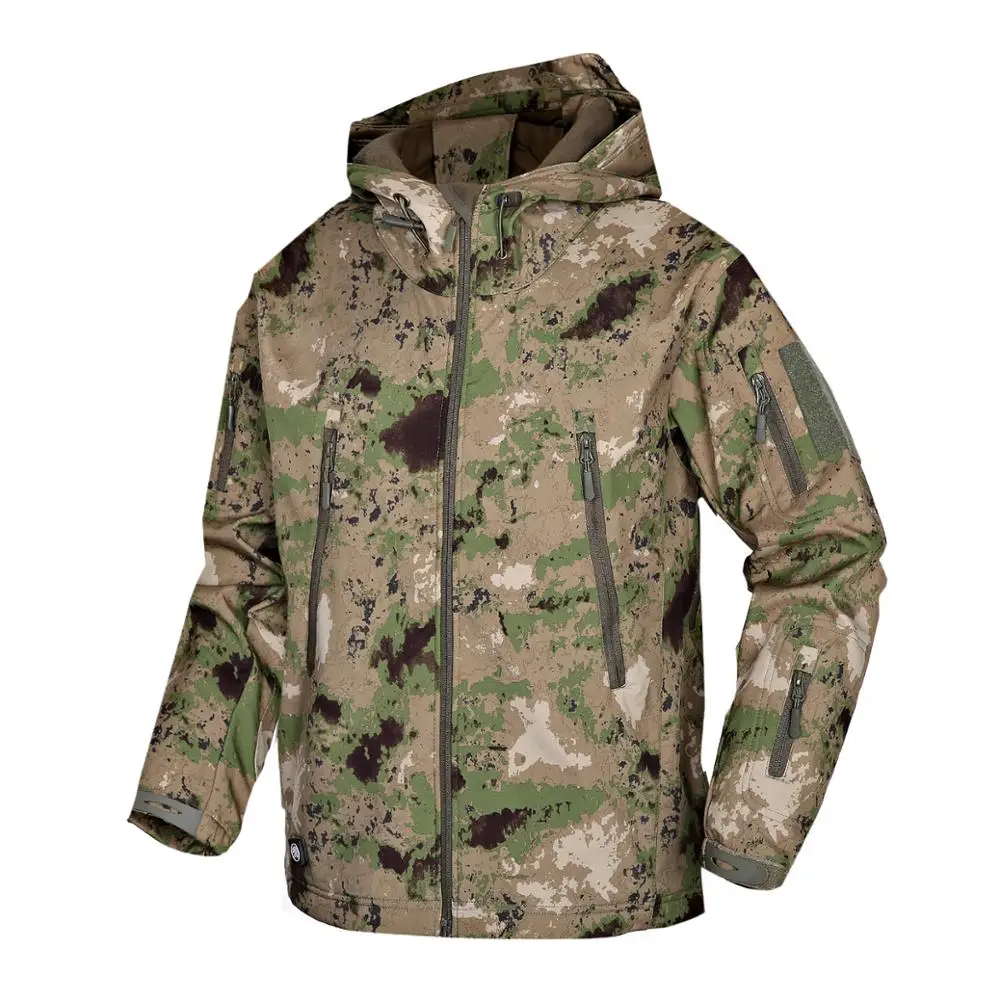 Brand Clothing Autumn Men's Military Camouflage Fleece Jacket Army Tactical Clothing  Male Camouflage Windbreakers