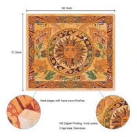 unique sun pattern decoration background cloth 3d printing home mural tapestry wall hanging cloth
