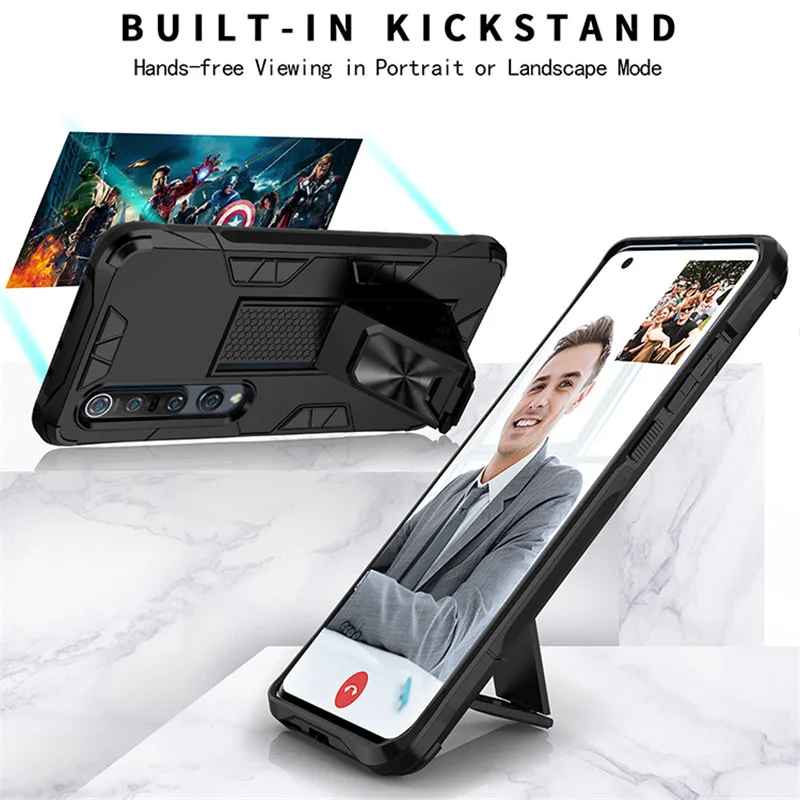 

For Motorola One Fusion Hyper G Fast Stylus 5G Plus G7 G8 Power Lite E6S E 2020 Case Magnet Car Holder Ring Stand Armor Cover