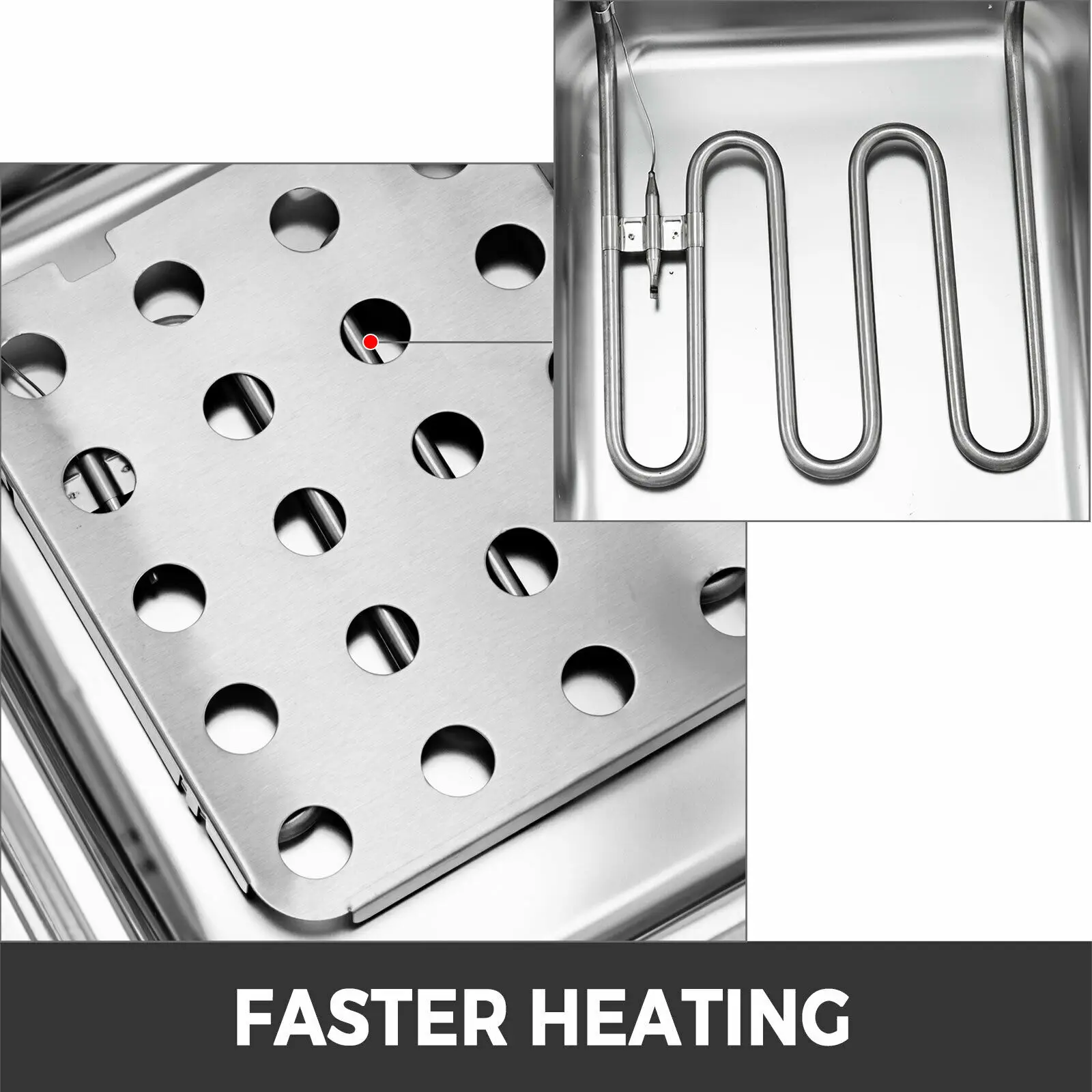 2x10L фритюрница из нержавеющей стали коммерческий двойной резервуар 5000 Вт