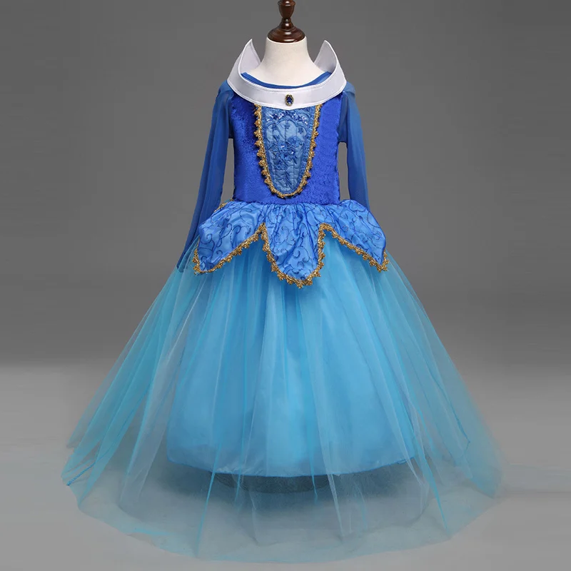 Girl Sleeping Beauty Aurora Princess Costume for Kids Girls Dress Children Party Cosplay Summer Briar Rose Vestido | Детская одежда и