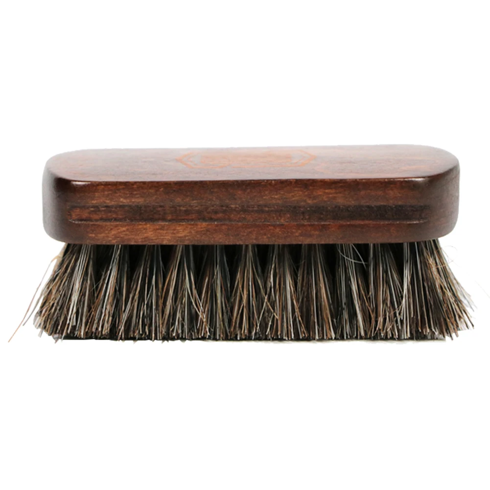 

Car Interior Leather Textile Cleaning Brush with Horsehair Bristle Wood Handle Shine Polishing Brush Auto Wash