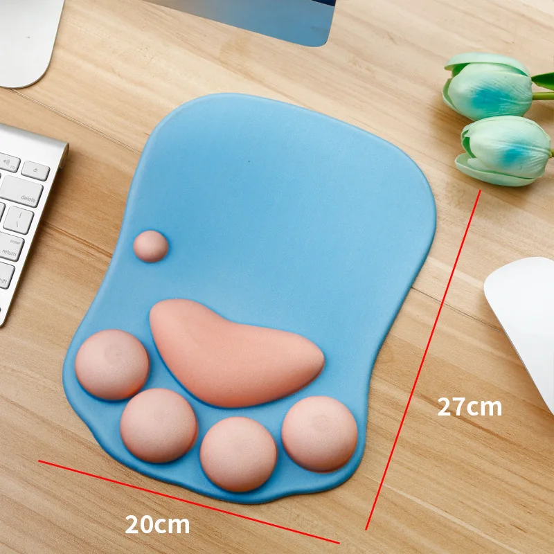 

Rubber Mouse Pad 3D Cat Paw Pattern Anti-Slip Mice Comfortable Mat for Laptop PC Computer Pad Game Mousepad