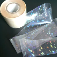 120m fashion clear nail sticker transfer foil holo irregular triangle pattern wholesale nail decal sk020
