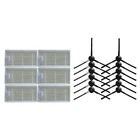 12 * боковая щетка робота и 6 * HEPA-фильтр для KITFORT KT-518 kt 518 Запчасти для роботизированного пылесоса, сменный комплект