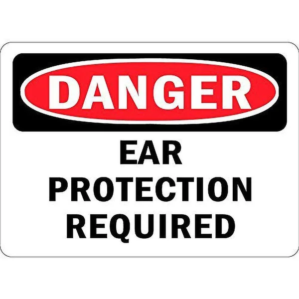 

Danger Ear Protection Required Tin Sign art wall decoration,vintage aluminum retro metal sign,
