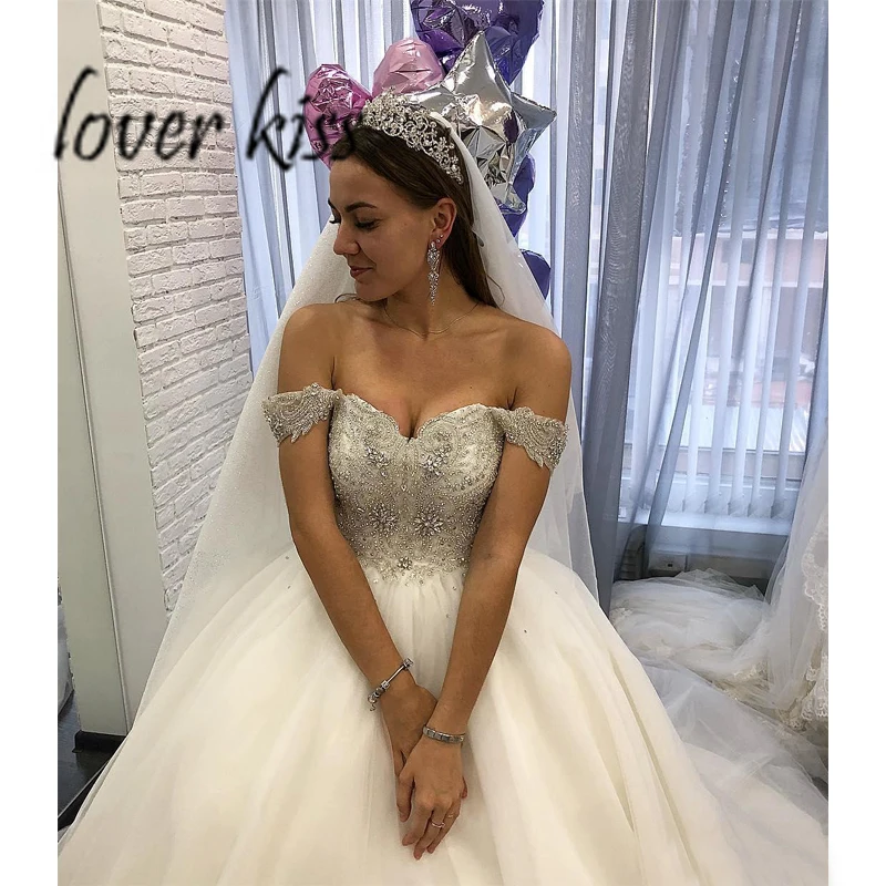 Любовник Поцелуй Vestido De Noiva 2021 к требованиям заказчика Сверкающие С открытыми