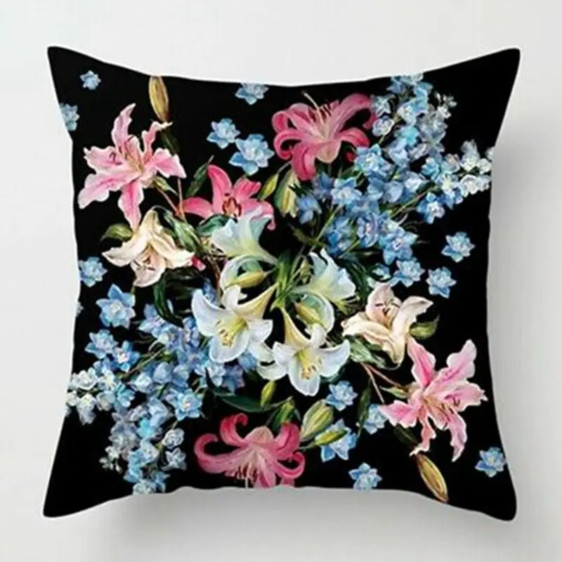 Современная искусственная Цветочная наволочка декоративный домашний декор