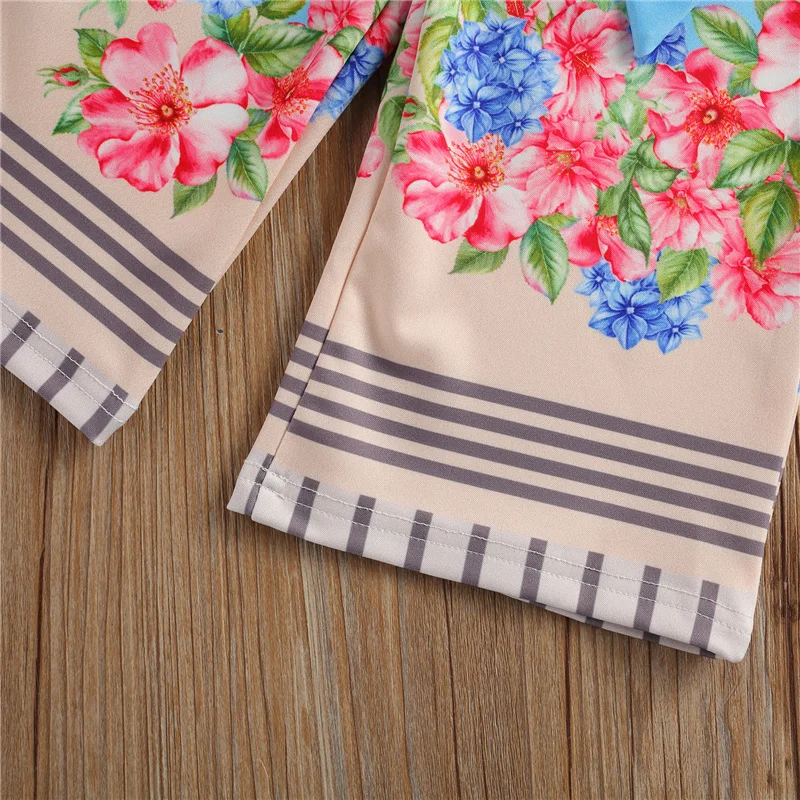 

Summer 2Pcs Suit Infant Baby Girl Clothes Blue Solid Color Sleeveless Tank Tops Elastic Head Long Flower Waist Belt Pants 0-3Y