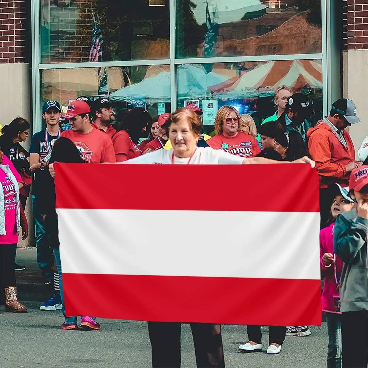 90x150 см с австрийским флагом | Дом и сад