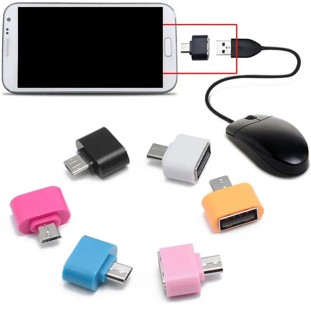 Mini OTG Adapters Mobile Phone Tablet Card Reader Micro USB Flash Mouse Keyboard Expansions