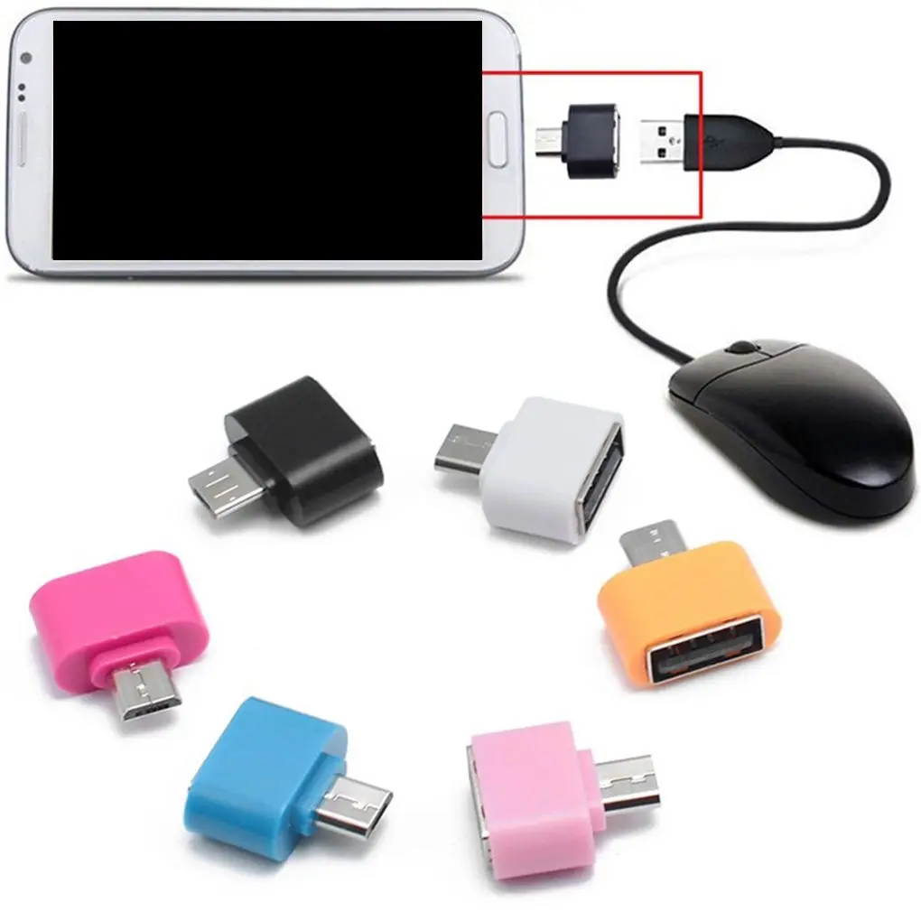 Мини USB OTG адаптеры мобильный телефон планшет кард ридер Micro флеш накопитель мышь