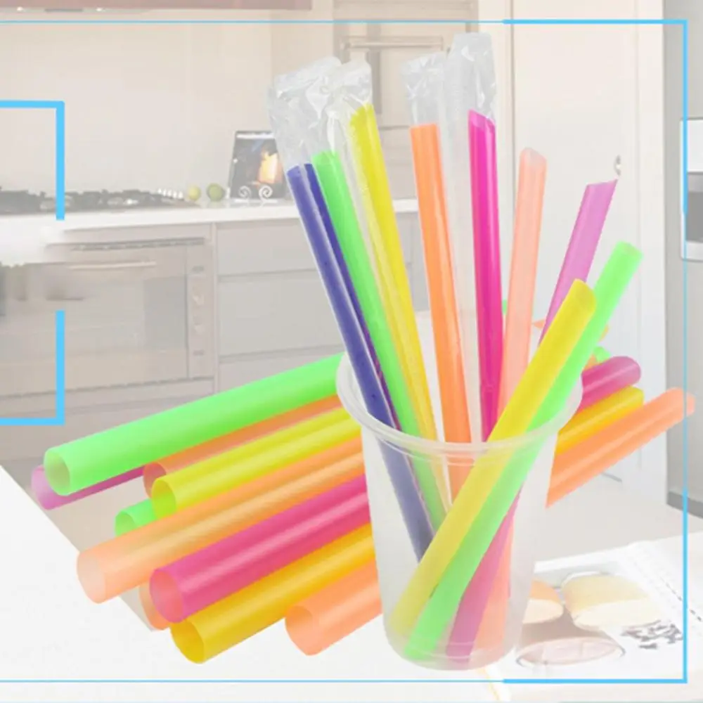 Быстрая доставка новинка хит 10 шт./компл. цветные большие соломинки для питья